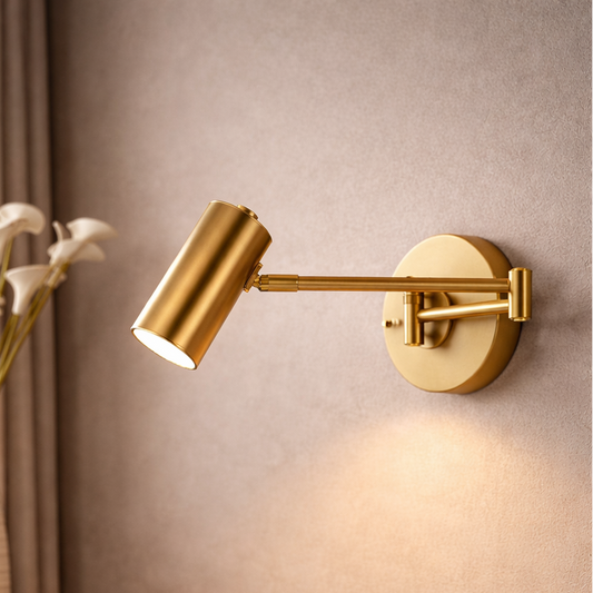 Nordic Foldable Rotatable Wall Lamp | Gold & Black